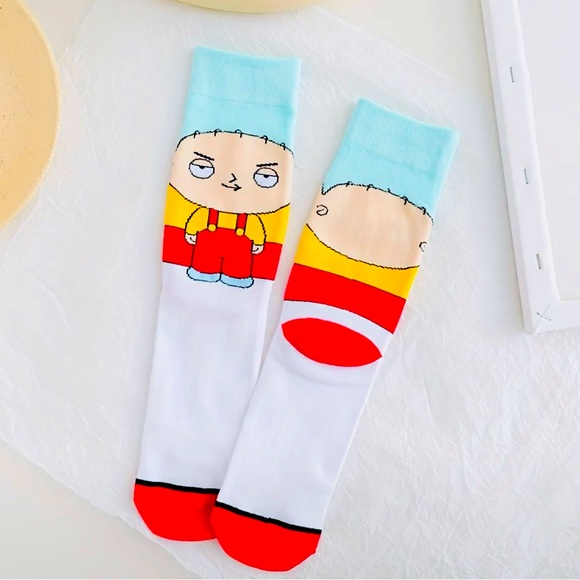 New - Fun - Family Guy Brian & Stewie Socks - 2 Pair (Men's Size 7-11) - Picture 3 of 4